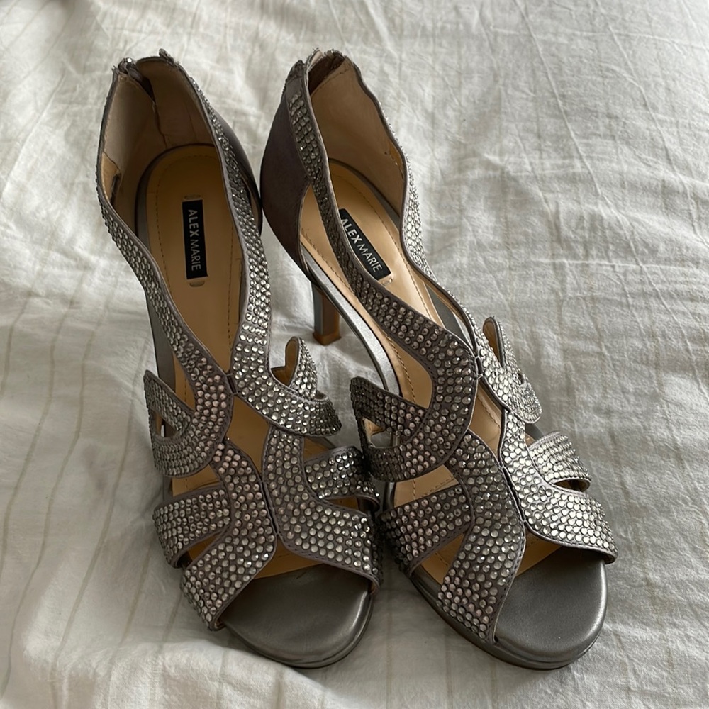 Alex Marie Silver Heels